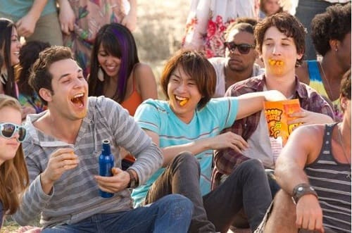 Skylar Astin and Miles Teller in 21 and Over