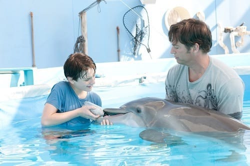 Harry Connick Jr. and Nathan Gamble in Dolphin Tale