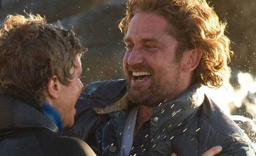 Jonny Weston Gerard Butler in Chasing Mavericks