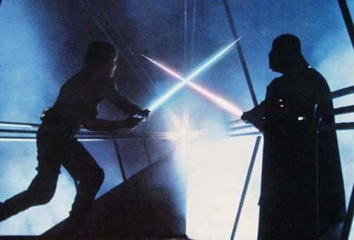 Empire Strikes Back Darth Vader And Luke Skywalker Movie Fanatic