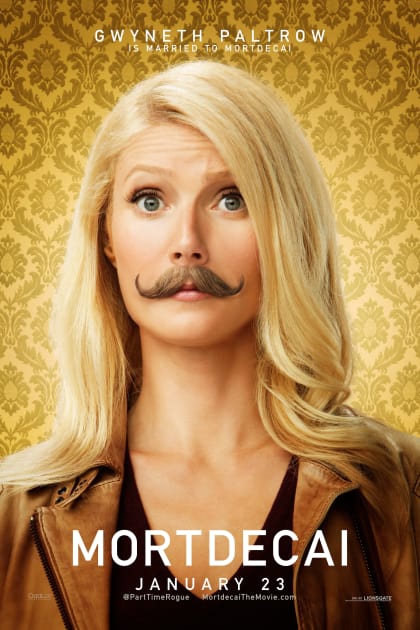 Gwyneth Paltrow With Mustache