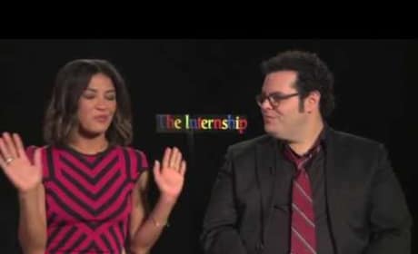 Jessica Szohr and Josh Gad -- The Internship Interview