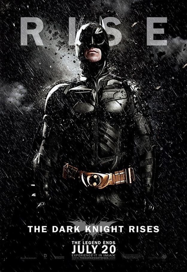 The Dark Knight Rises Rain Character Poster: Batman