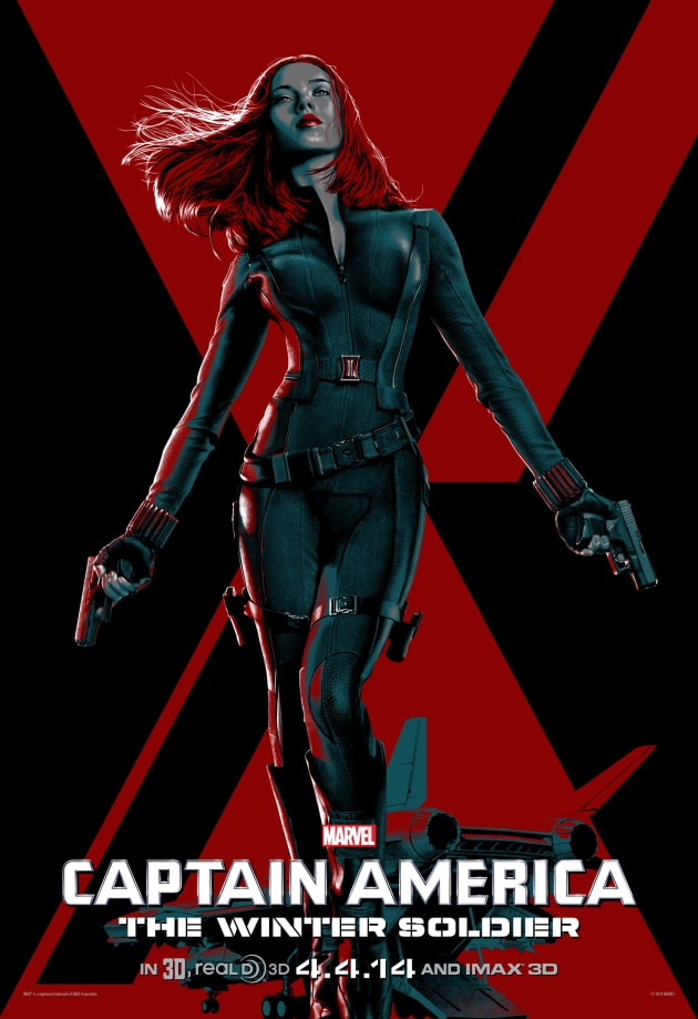 Captain America The Winter Soldier IMAX Scarlett Johansson Poster
