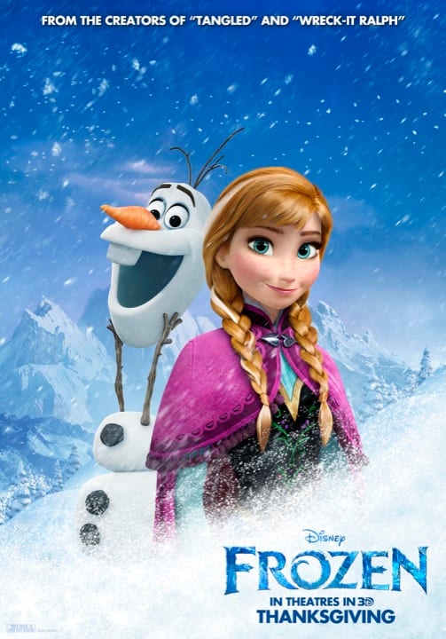 Frozen Anna Olaf Poster