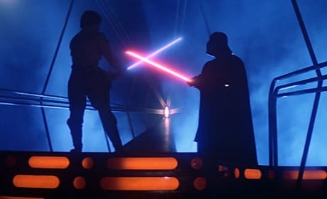 Luke and Vader Duel