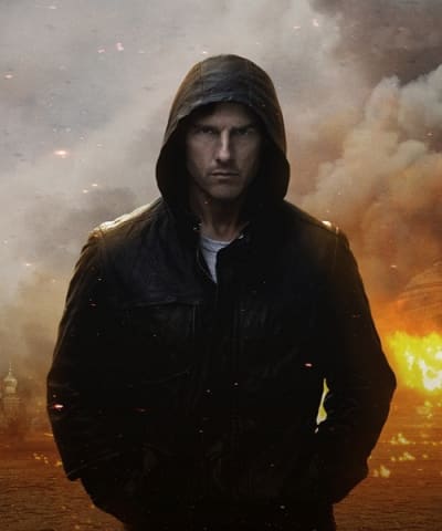 Tom Cruise in Mission Impossible 4