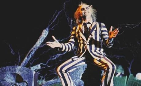 Beetlejuice on a grave