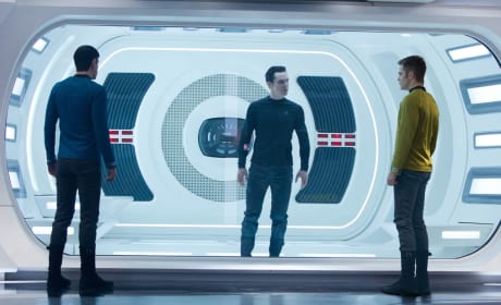 Star Trek Into Darkness Gets a New Still: Cumberbatch is Encumbered