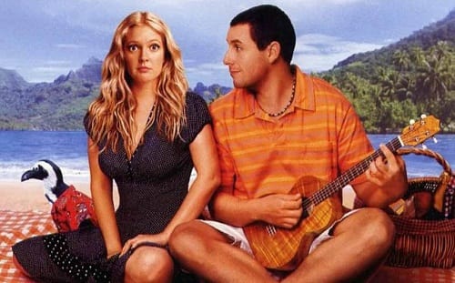 Drew Barrymore and Adam Sandler in 50 First Dates