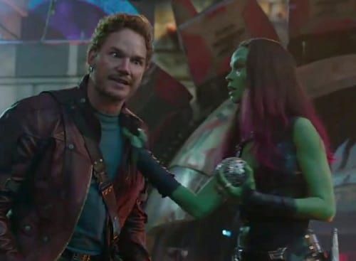 Chris Pratt Zoe Saldana Guardians of the Galaxy
