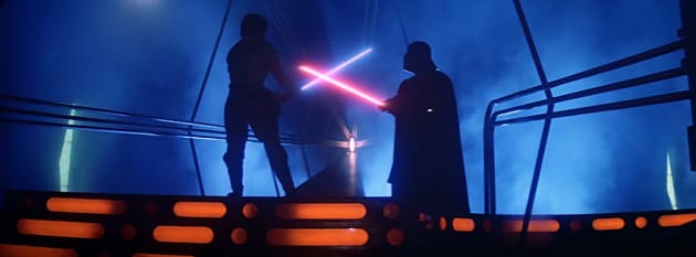Luke and Vader Duel
