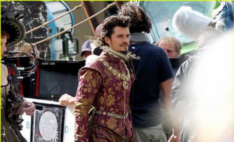 Orlando Bloom, Milla Jovovich and Christoph Waltz in New Three Musketeers Set Photos!