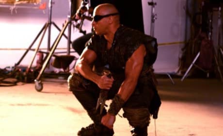 Riddick Set Photo of Vin Diesel