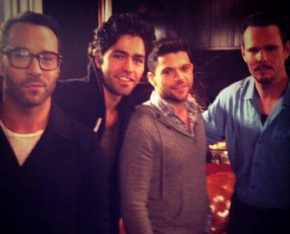 Entourage Cast on Set