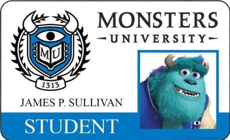 James P. Sullivan Monsters University Student ID