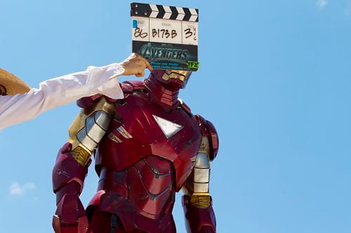 Robert Downey Jr. Filming The Avengers