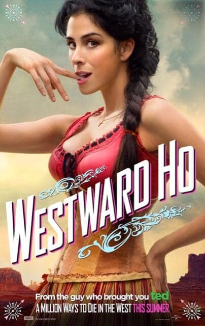 A Million Ways to Die in the West Sarah Silverman Poster