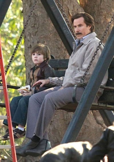 Will Ferrell Anchorman The Legend Continues Set Photo