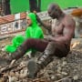 Guardians of the Galaxy Set Photo Dave Bautista