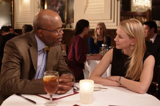 Elizabeth and Paul at Dinner