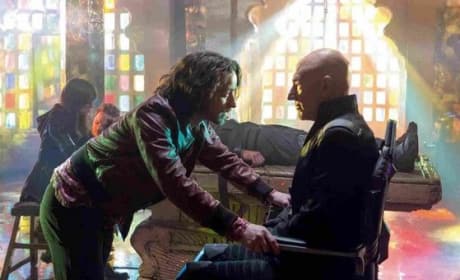 X-Men Days of Future Past James McAvoy and Patrick Stewart
