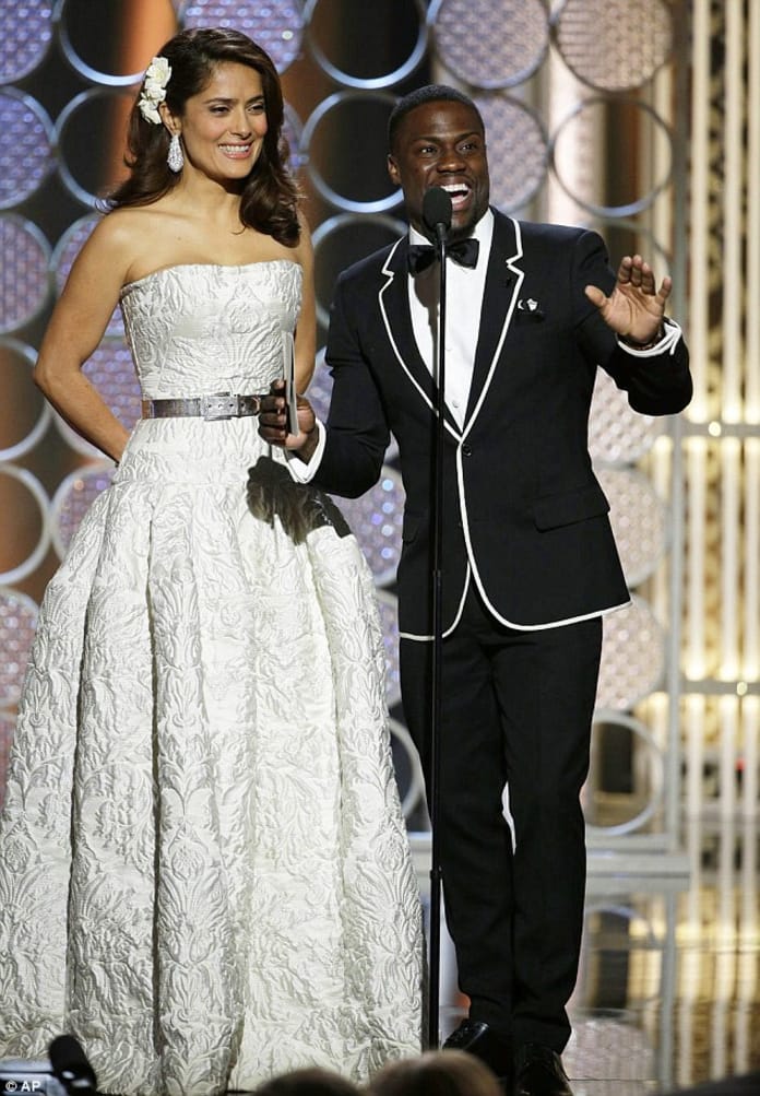 Kevin Hart Salma Hayek Golden Globe Movie Fanatic