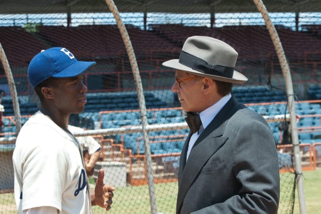 Chadwick Boseman Harrison Ford 42