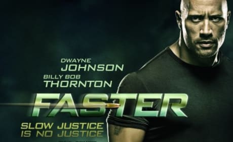 Dwayne Johnson Looks Mean on the Faster Poster!