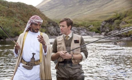 Amr Waked and Ewan McGregor in Salmon Fishing in the Yemen