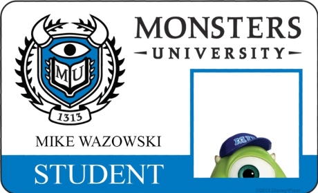 Mike Wazowski Monsters University Student ID