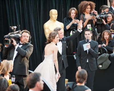 Christian Bale Arrives at Oscars