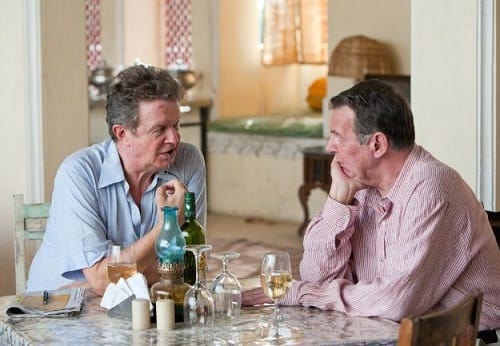 John Madden Directs Tom Wilkinson on The Best Exotic Marigold Hotel Set