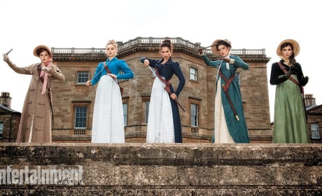 Pride and Prejudice and Zombies Photo: Bennet Sisters Ready for Battle!