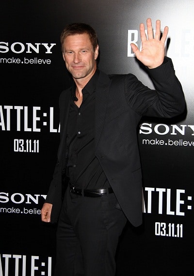 Aaron Eckhart at Battle: LA Premiere