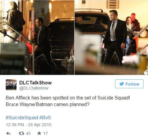 Suicide Squad Set Photo Ben Affleck