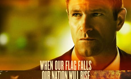 Olympus Has Fallen Character Poster: Aaron Eckhart as the POTUS