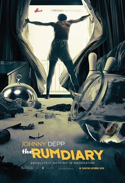 Johnny Depp in Rum Diary Poster