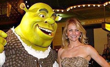 Cameron and Shrek