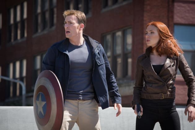 Cap & Black Widow in plain clothes!
