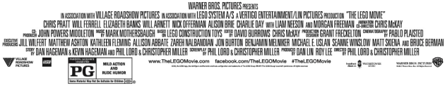 The LEGO Movie Credits Banner