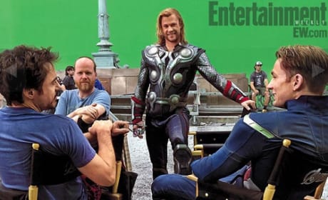 The Avengers Set Photo