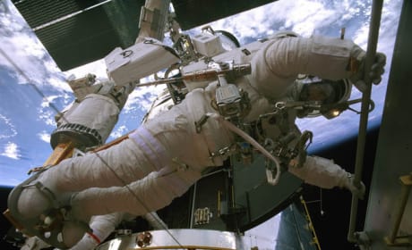 Astronaut Out on a Space Walk