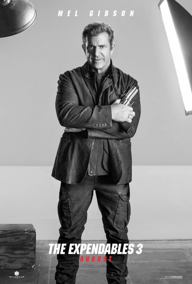 The Expendables 3 Mel Gibson Poster
