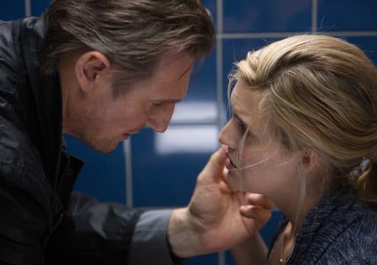 Maggie Grace and Liam Neeson in Taken 3