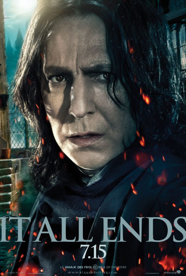 Snape in Harry Potter and the Deathly Hallows Part 2 Poster