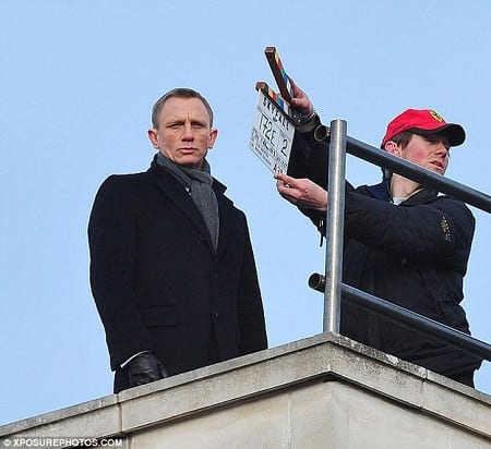 Daniel Craig Filming Skyfall