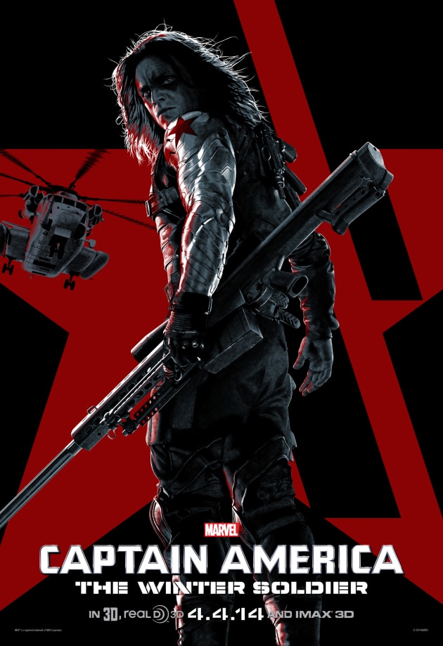 Captain America The Winter Soldier IMAX Sebastian Stan Poster