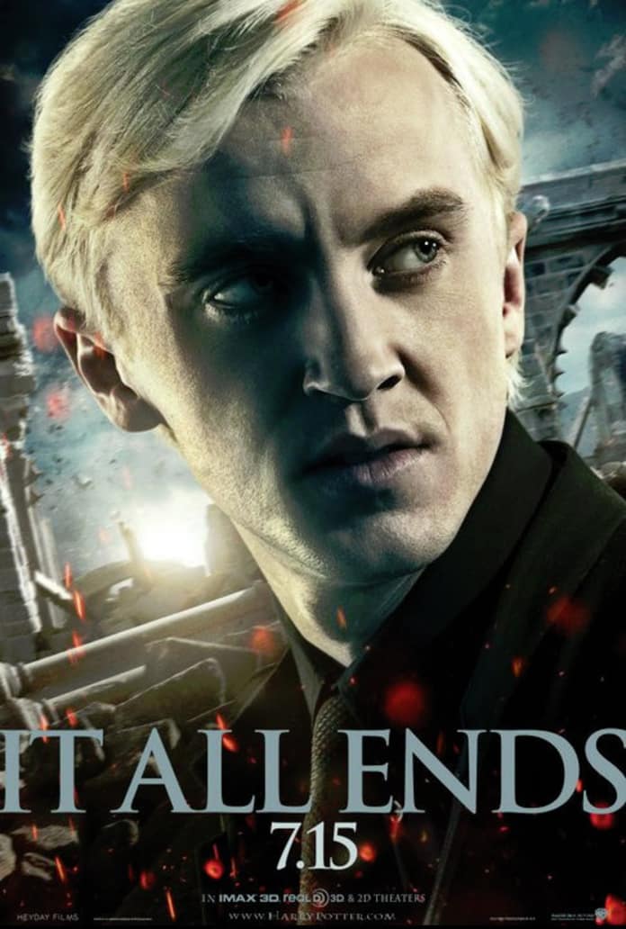 Harry Potter And The Deathly Hallows Part 2 Poster Draco Malfoy Movie Fanatic