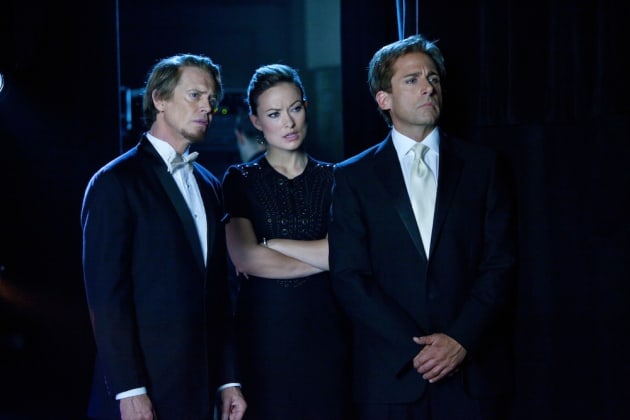 The Incredible Burt Wonderstone Steve Buscemi Steve Carell and Olivia Wilde